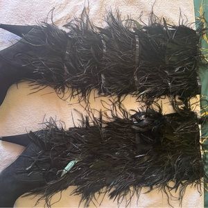 Brand new feather boots